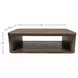 Lozano Warm Walnut Brown Rectangular Coffee Table