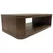 Lozano Warm Walnut Brown Rectangular Coffee Table