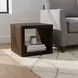 Lozano Warm Walnut Brown Square End Table