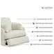 Tie Breaker Ivory Swivel Glider Recliner