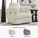 Tie Breaker Ivory Swivel Glider Recliner