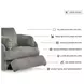 Tie Breaker Fog Swivel Glider Recliner