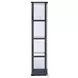 Cyclamen Black And Clear Small Curio Cabinet