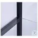 Cyclamen Black And Clear Small Curio Cabinet