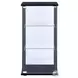 Cyclamen Black And Clear Curio Cabinet