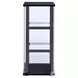 Cyclamen Black And Clear Curio Cabinet