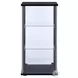 Cyclamen Black And Clear Curio Cabinet