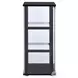 Cyclamen Black And Clear Curio Cabinet