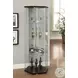 Zahavah Black And Clear Curio Cabinet