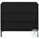 Jess Black 2 Door Arched Fluted Glass Accent Cabinet