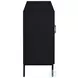 Jess Black 2 Door Arched Fluted Glass Accent Cabinet