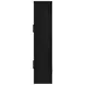 Riva Black 4 Door Accent Cabinet with LED Light