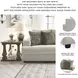 Soletren Stone 96" Sofa