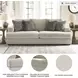 Soletren Stone Queen 96" Sofa Sleeper