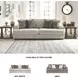 Soletren Stone Queen 96" Sofa Sleeper