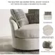 Soletren Stone Swivel Accent Chair