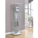 Bellatrix White And Clear Curio Cabinet