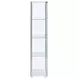 Bellatrix White And Clear Curio Cabinet