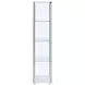 Bellatrix White And Clear Curio Cabinet