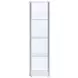 Bellatrix White And Clear Curio Cabinet