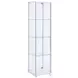 Bellatrix White And Clear Curio Cabinet