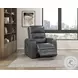 Olleris Gray Power Recliner with Power Headrest