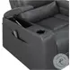 Olleris Gray Power Recliner with Power Headrest