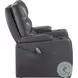 Olleris Gray Power Recliner with Power Headrest