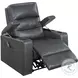 Olleris Gray Power Recliner with Power Headrest