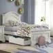 Olivia Brushed White Youth Panel Bedroom Set