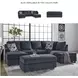 Albar Place Cobalt 2 Piece Sectional with RAF Chaise