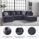 Albar Place Cobalt 2 Piece Sectional with RAF Chaise