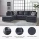 Albar Place Cobalt 2 Piece Sectional with LAF Chaise
