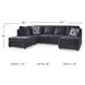 Albar Place Cobalt 2 Piece Sectional with LAF Chaise