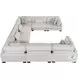 Tinley Beige 8 Piece Modular Sectional