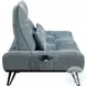 Quonsett Blue Adjustable Sofa