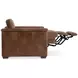 Lioni Brown Upholstered Power Motion Chair with USB Charging