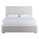 Harmony Pewter and Alabaster King Upholstered Uptown Panel Bed