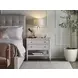 Harmony Pewter and Alabaster King Upholstered Uptown Panel Bed