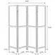 Mattison Natural 4 Panel Room Divider