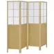 Edwards Natural 4 Panel Room Divider