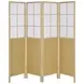 Edwards Natural 4 Panel Room Divider