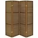 Browning Walnut 4 Panel Room Divider