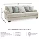 Monaghan Sandstone 98" Sofa