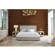 Evermont Beige Performance Fabric Upholstered Queen Decker Panel Bed
