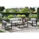 Navarro Outdoor Seating Gray Upholstered Outdoor Lounge Chair