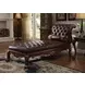 Dresden Cherry Oak 82" Chaise with Pillow and Nailhead Trim