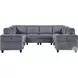 Walterboro Dark Gray 8 Piece Sectional