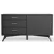 Flynn Black Small TV Stand