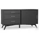 Flynn Black Small TV Stand